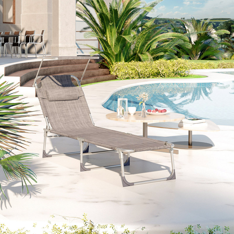 Salerna 193cm Long Single Chaise, Taupe