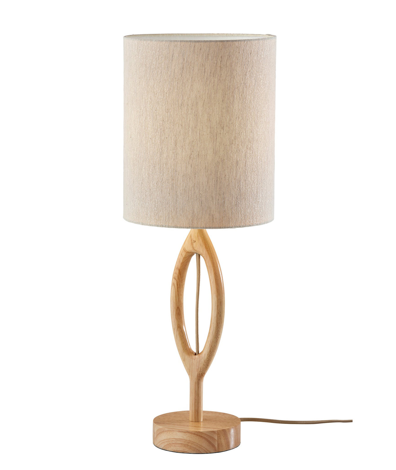 Osie Solid Wood Table Lamp, Natural, Beige
