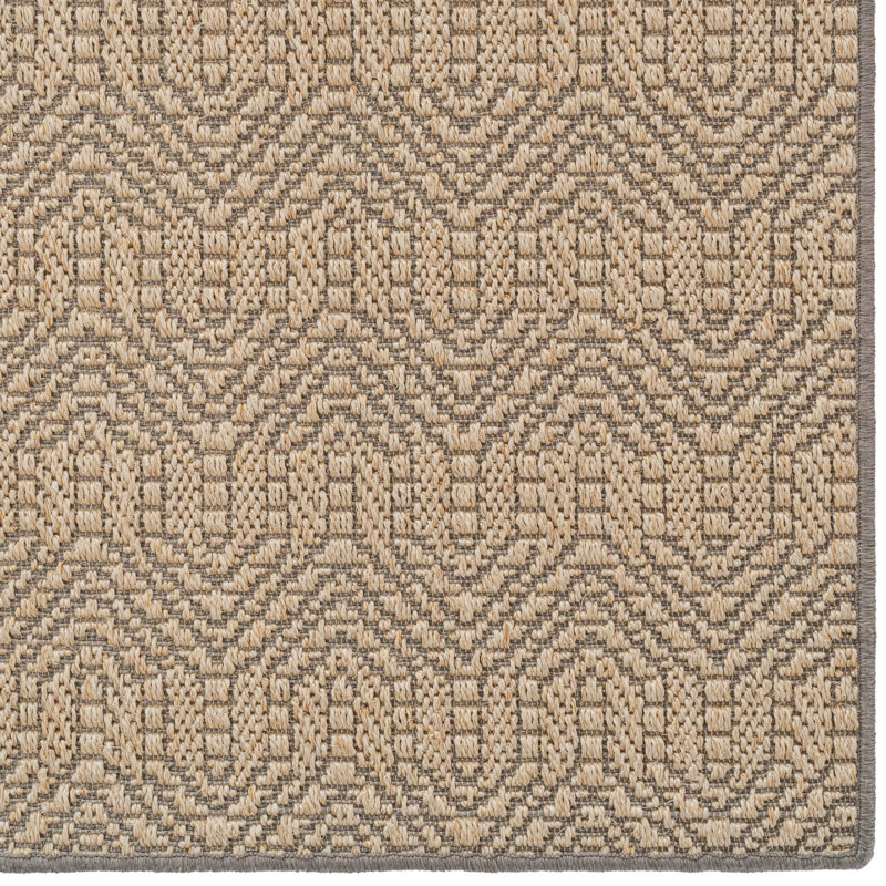 Chloey Jute/Sisal Geometric Indoor Rug, Rectangle 8' x 10'