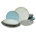 Beige/Blue