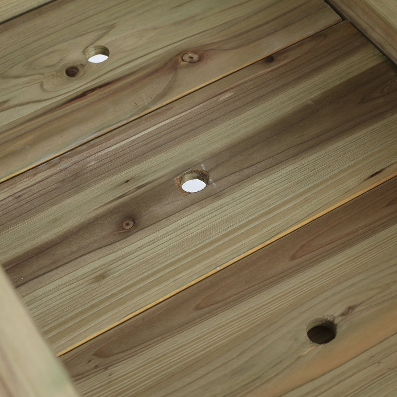 Lit de jardin surélevé en bois 3 pi x 1,5 pi Tod