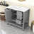 Tyshiem Modern Freestanding Single Bathroom Vanity with Ceramic Sink and Ample Storage-916761643