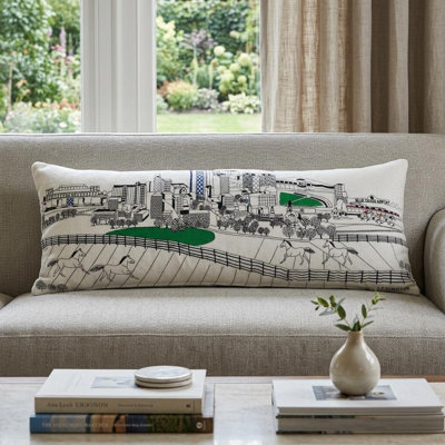 Coussin lombaire 14 po x 35 po Lexington Daylight Skyline