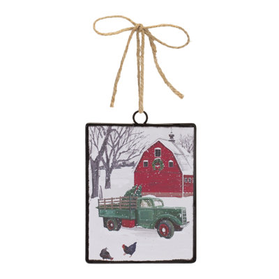 6.25'' Glass Holiday Shaped Ornament