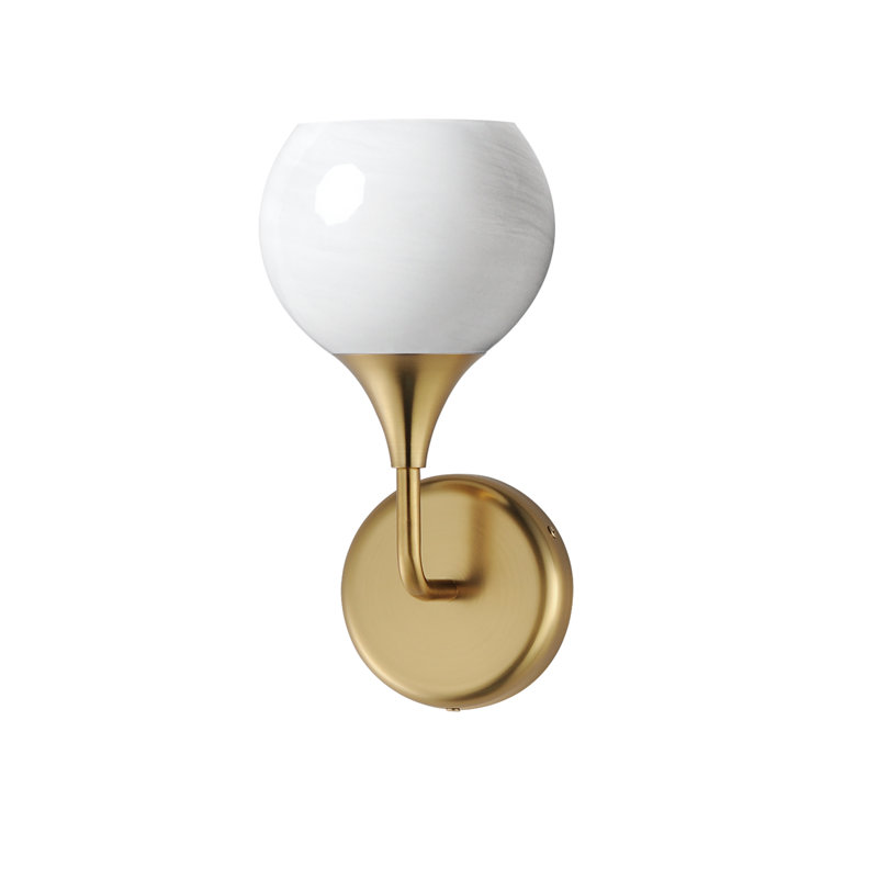 Neve-Wall Sconce, Natural Aged Brass
