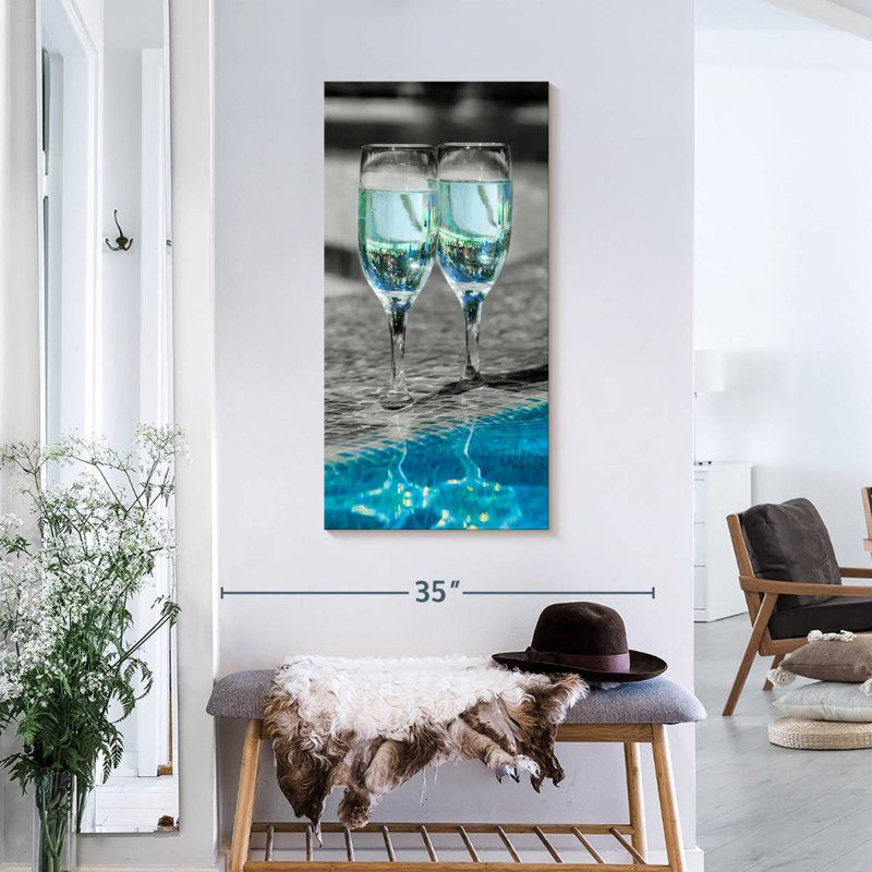 " Pop Pool Wine " by SodaPopArt, 36" H x 18" W x 1.25" D