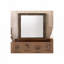 Miroir à finition noyer