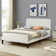 Auxter Upholstered Platform Bed Frame with Adjustable Headboard No Box Spring Needed