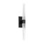 Sean Lavin Lassell 2-light single tall wall sconce in polished nickel finish with crystal shades-653415162