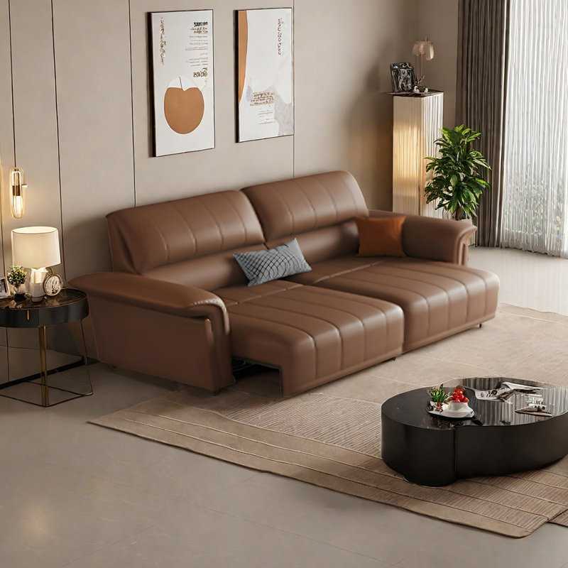 Canapé motorisé de style médiéval, H 37,79 po x l 96,45 po x P 41,33 po, 2