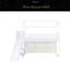Lit mezzanine simple avec glissade, tablettes de rangement et rampe d'escalade-1614575806