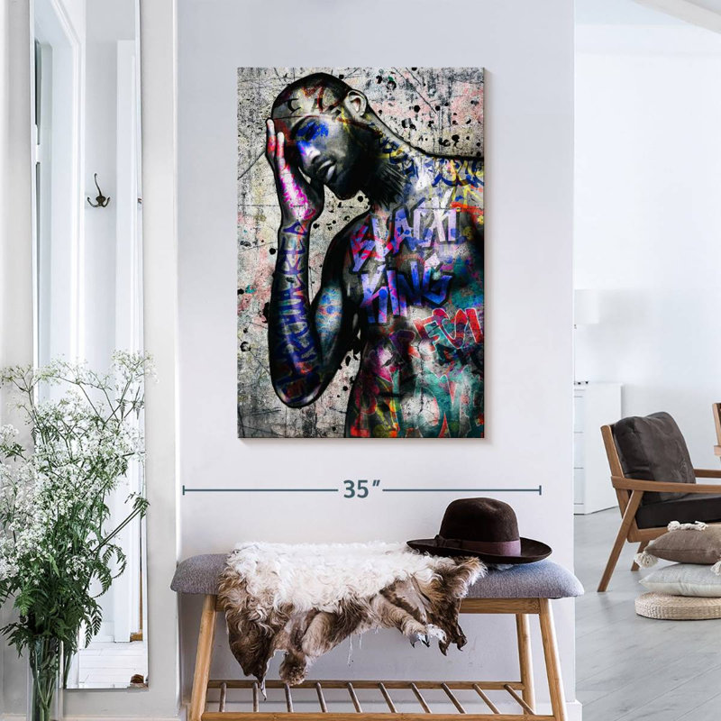 " African Hunk " by Harper D., 36" H x 24" W x 1.25" D