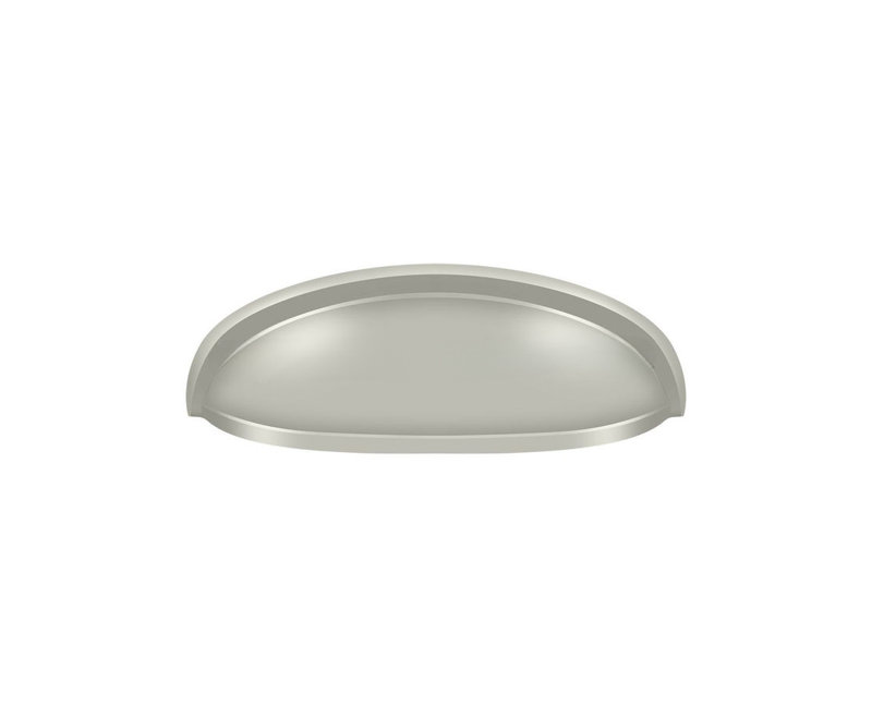 Poignée coquille allongée Deltana K407U15 4-1 / 2 po; finition nickel satiné, Nickel brossé