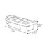 Méridienne inclinable simple avec coussin 45,8 po Andrew-20999166