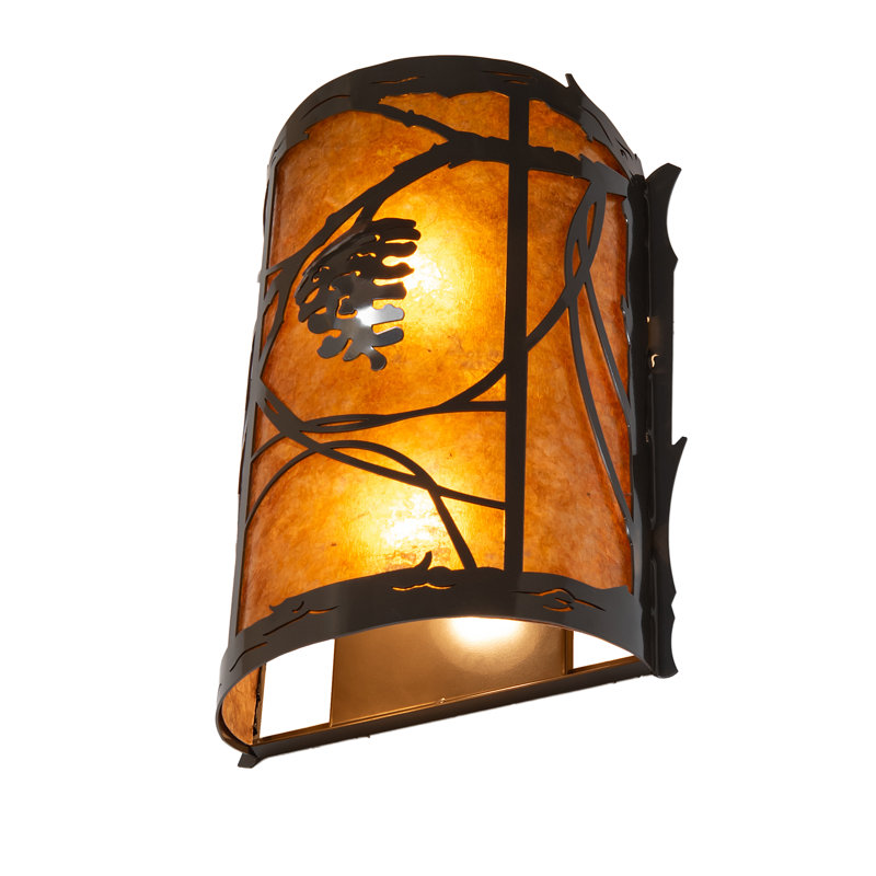 10" Wide Whispering Pines Center Wall Sconce