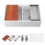 Évier de cuisine double 33 po x 33 po L 33 po x 33 po Farmhouse