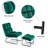 Varrian 2 Set Accent Chair with Ottoman, Velvet Modern Metal Legs, Club Chair Lounge Sofa Couch-873821697