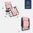  Oversized Padded Zero Gravity Chair, Folding Outdoor Patio Recliner W/ Side Tray - Bubblegum Pink-1252328633