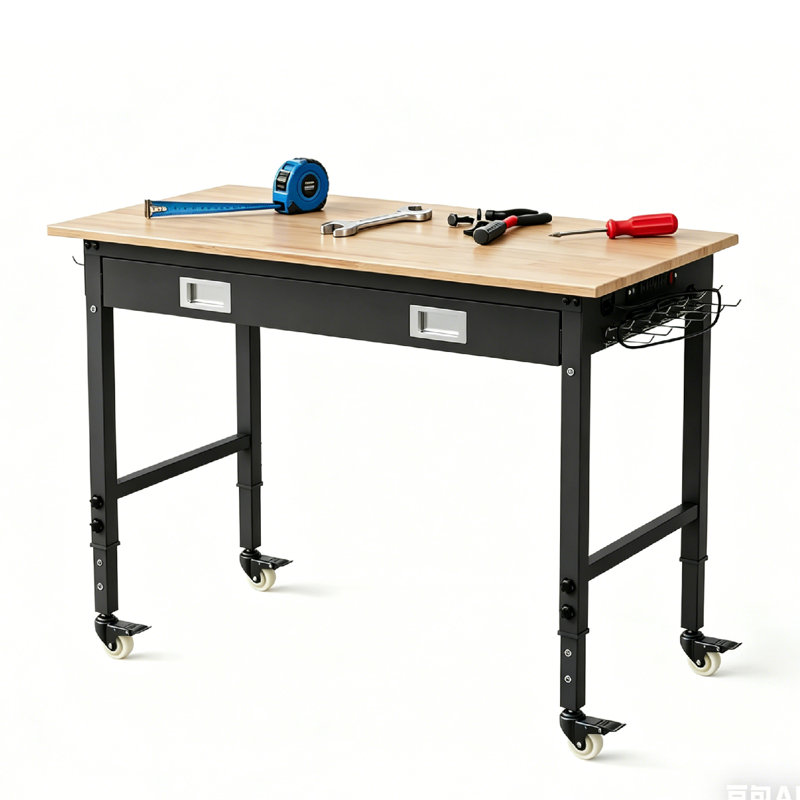 48 x 24 Inch Workbench,  Adjustable Height, with Drawer