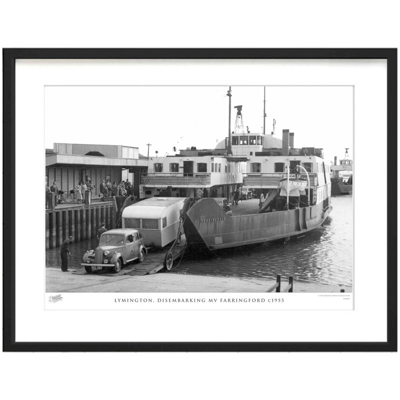 Lymington, Disembarking MV Farringford C1955 by Francis Frith - Single Picture Frame Print, 45cm H x 60cm W x 2.3cm D