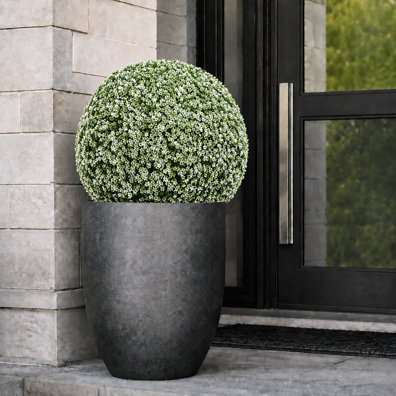Topiaire à floraison artificielle, Paquet de 2, H 15 po x l 15 po