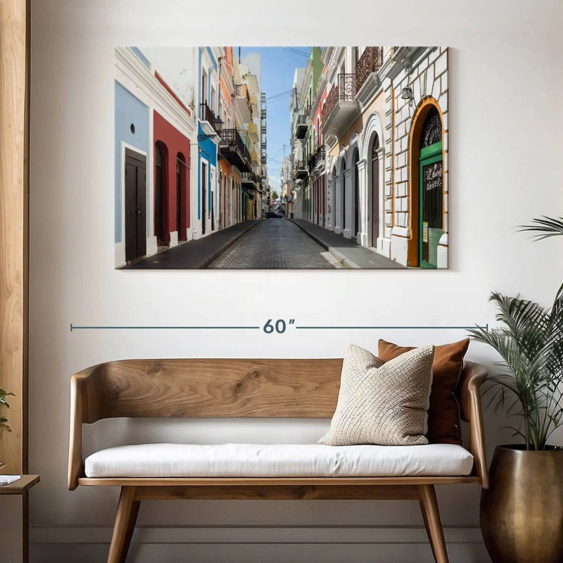 Ravi San Juan Street Scene, 32" H x 48" W