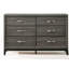Commode double 6 tiroirs avec miroir Aarit