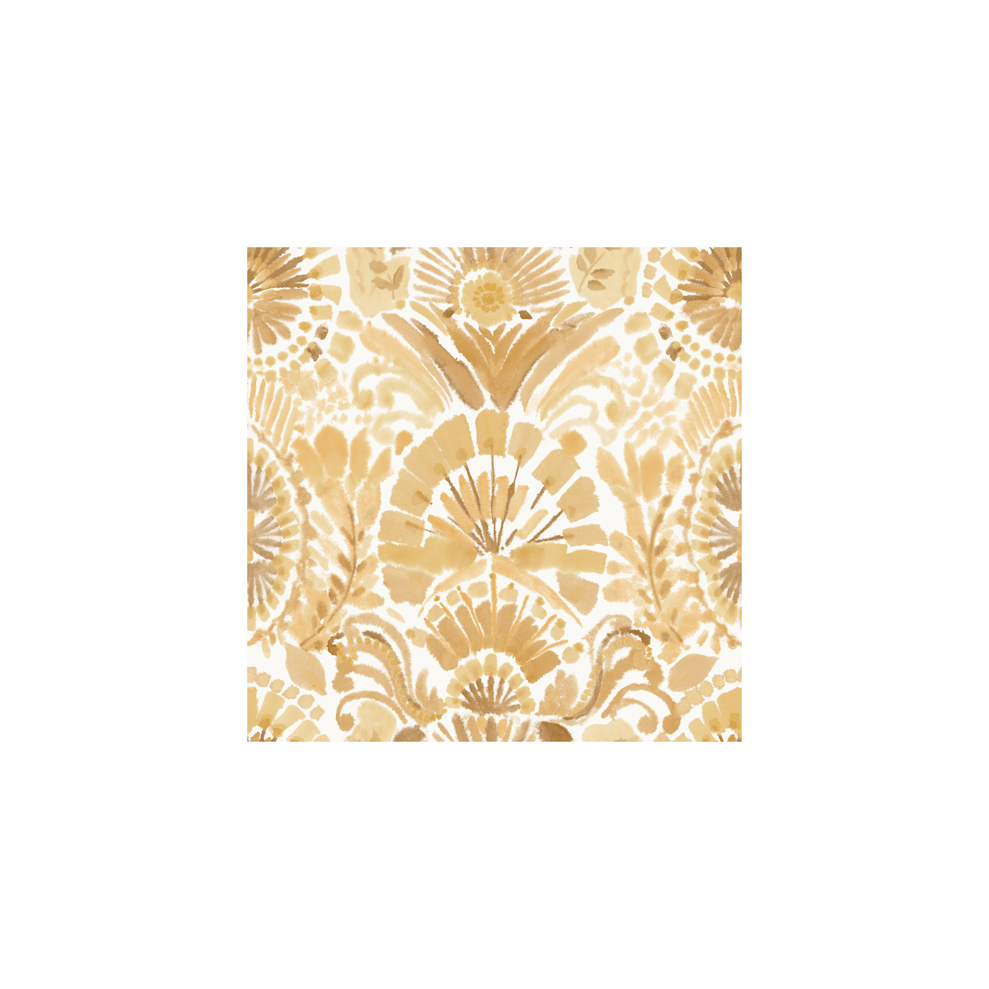Bohemia Peel and Stick Wallpaper, Saffron, 16.5" L x 20.5" W