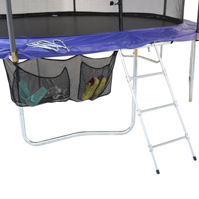 Ensemble d'accessoires de trampoline d'extérieur Skywalker Trampolines, échelle à 3 niveaux, sac à chaussures, piquets à vent 
