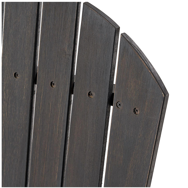Ensemble de 2 chaises d'extérieur résistantes aux intempéries Adirondack, Gris