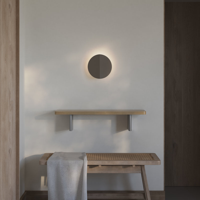 Lune Wall Sconce, Walnut