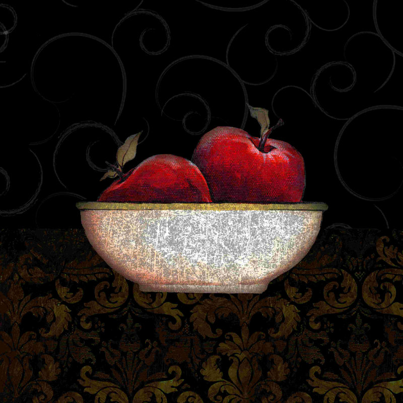 «Swirl Apple Bowl», impression sur toile tendue, L 12 po x H 12 po