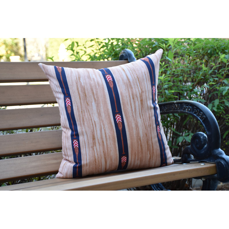 Housse et insert de coussin décoratif carré Nantucket, Bleu marine, 20 po x 20 po
