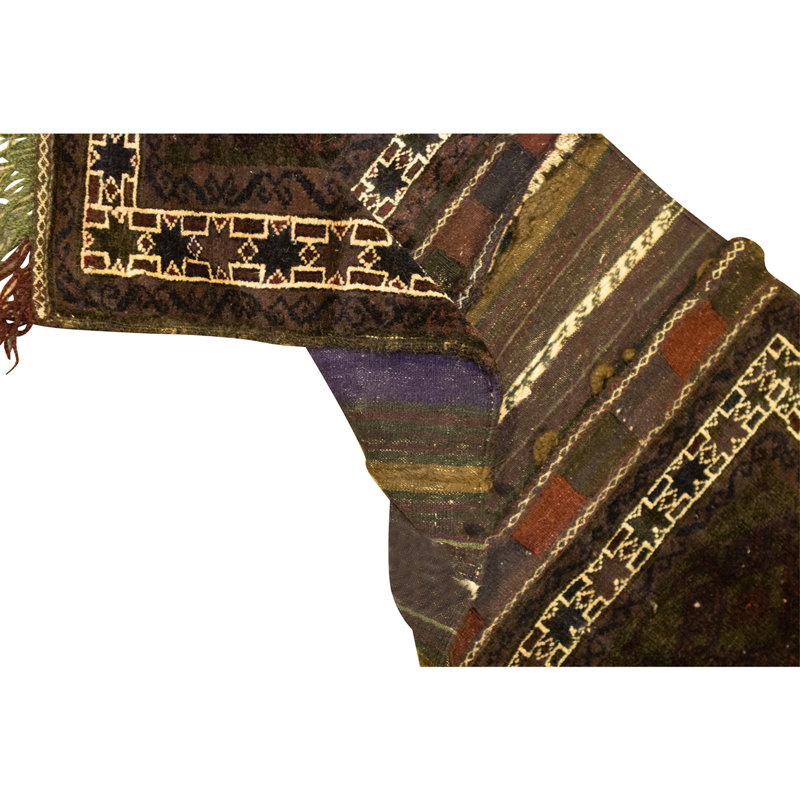 Hand Knotted Wool Area Rug in Multi