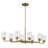 Winslow 8 - Light Steel Dimmable Chandelier