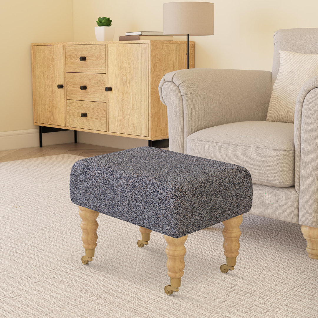 Autryville Wood Caster Leg - Fabric