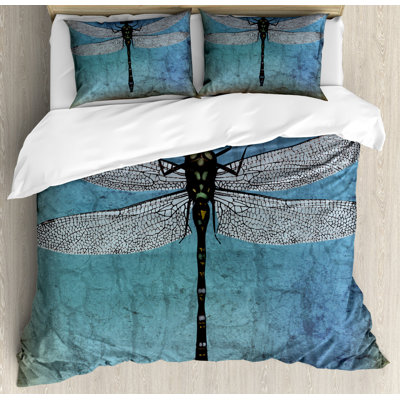 Bartsch Turquoise/Dark Blue Microfibre 350 TC Duvet Cover Set