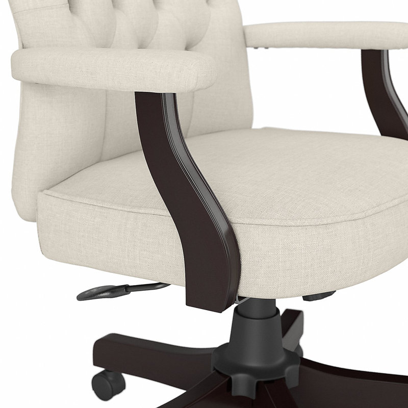 Salinas Vinyl Task Chair, Cream