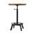 Talassa Pine Round Solid Wood Top with Steel Base Dining Table-1314179915