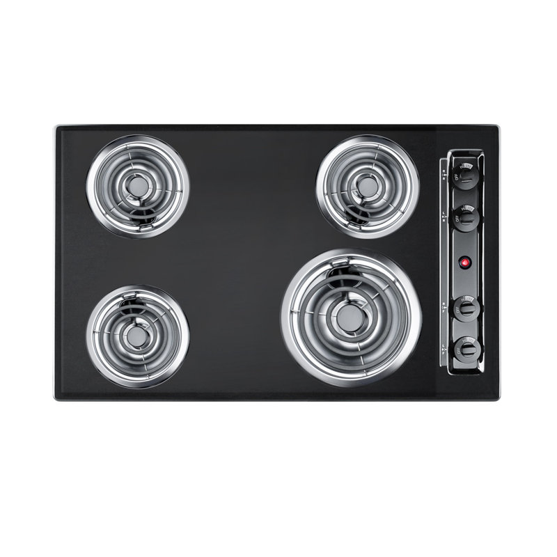 Summit Appliance 30" Electric Cooktop, Black
