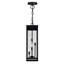 Plafonnier d'extérieur 4 lumières pour porche, entrée, garage Yannette - finition noire - plafonnier compact d'extérieur 8 po