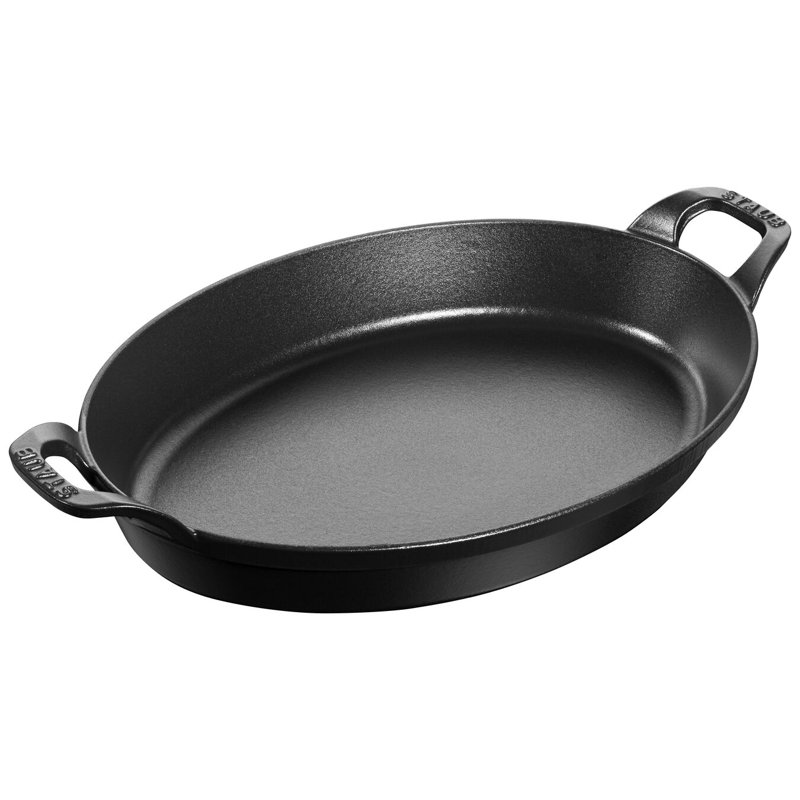 Staub Cast Iron 12.5-inch x 9-inch Oval Baking Dish