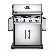 Rogue® 525 4-Burner Grill in Stainless Steel with Range Side Burner and Cast Iron Grill Grids