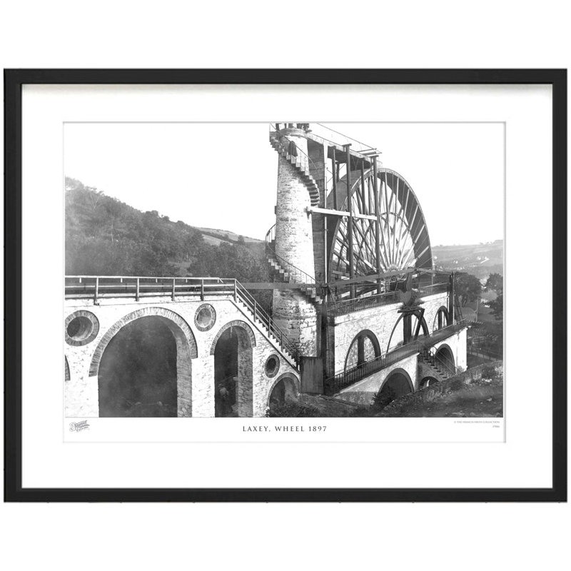 Laxey, Wheel 1897 by Francis Frith - Single Picture Frame Print, 40cm H x 50cm W x 2.3cm D