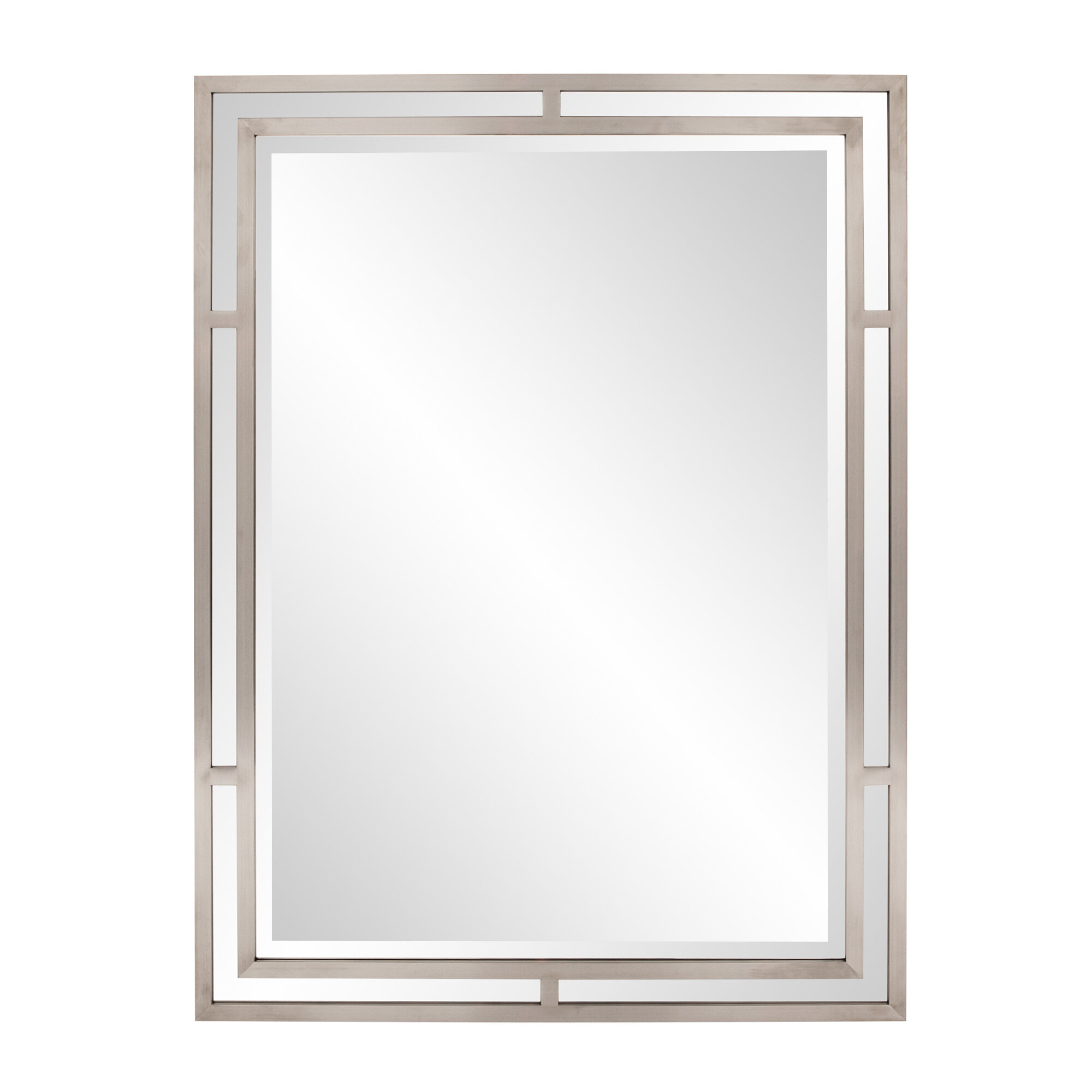 Orren Ellis Veroniza Wood Flat Wall Mirror | Wayfair