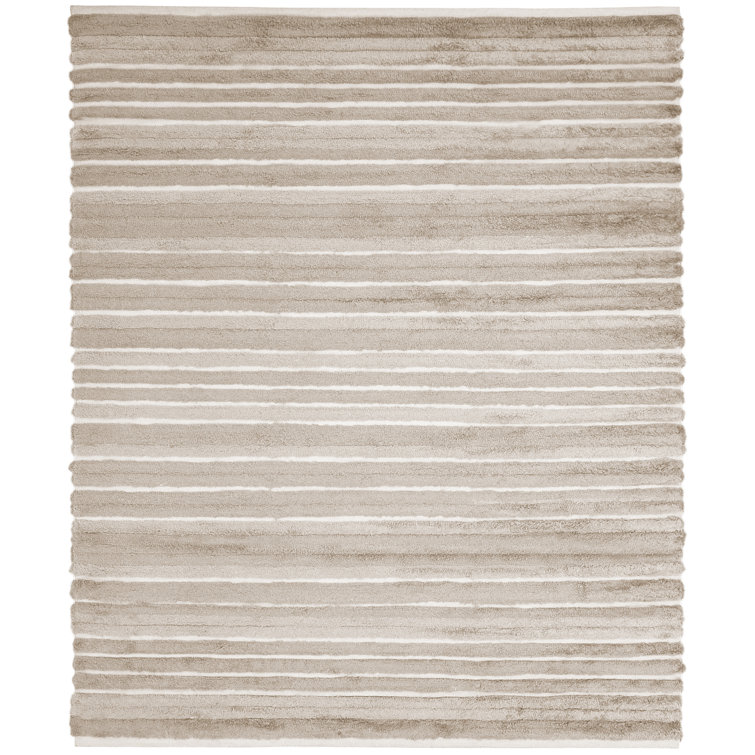 Perennials Shaggy Flatwoven Rug In White Sands Colorway | Perigold