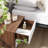 Transmit Mid-Century Modern Wood Walnut White, 2-Drawer Nightstand by Modway