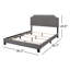 Lit tapissier standard Ameer-1445183263