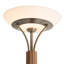 Lampe sur pied Tambo Torchiere - Finition bois, laiton vieilli, gradateur-96227971