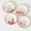 Cocoa Dessert Plate - Set Of 4